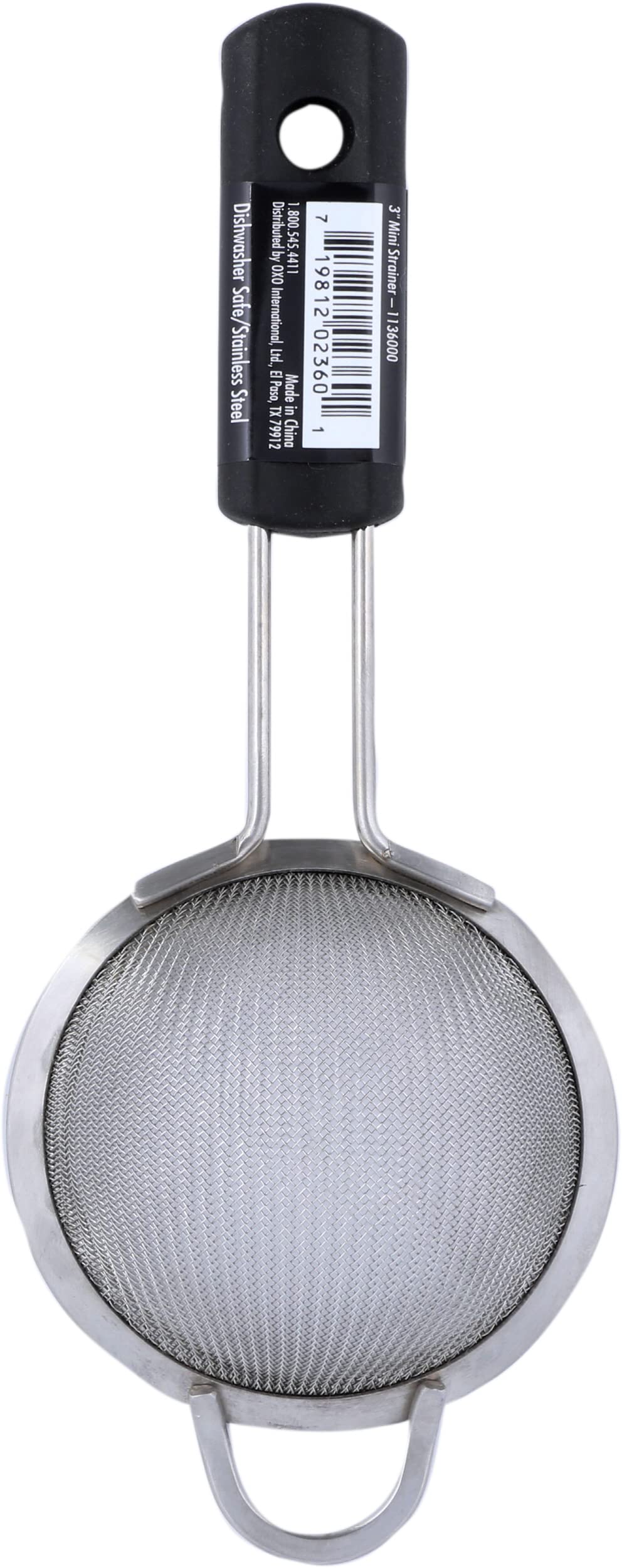 OXO Good Grips handle provides non-slip grip when wet