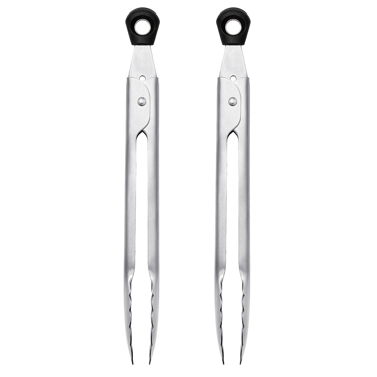 OXO Good Grips mini tongs in 7-inch compact size for small-batch serving.
