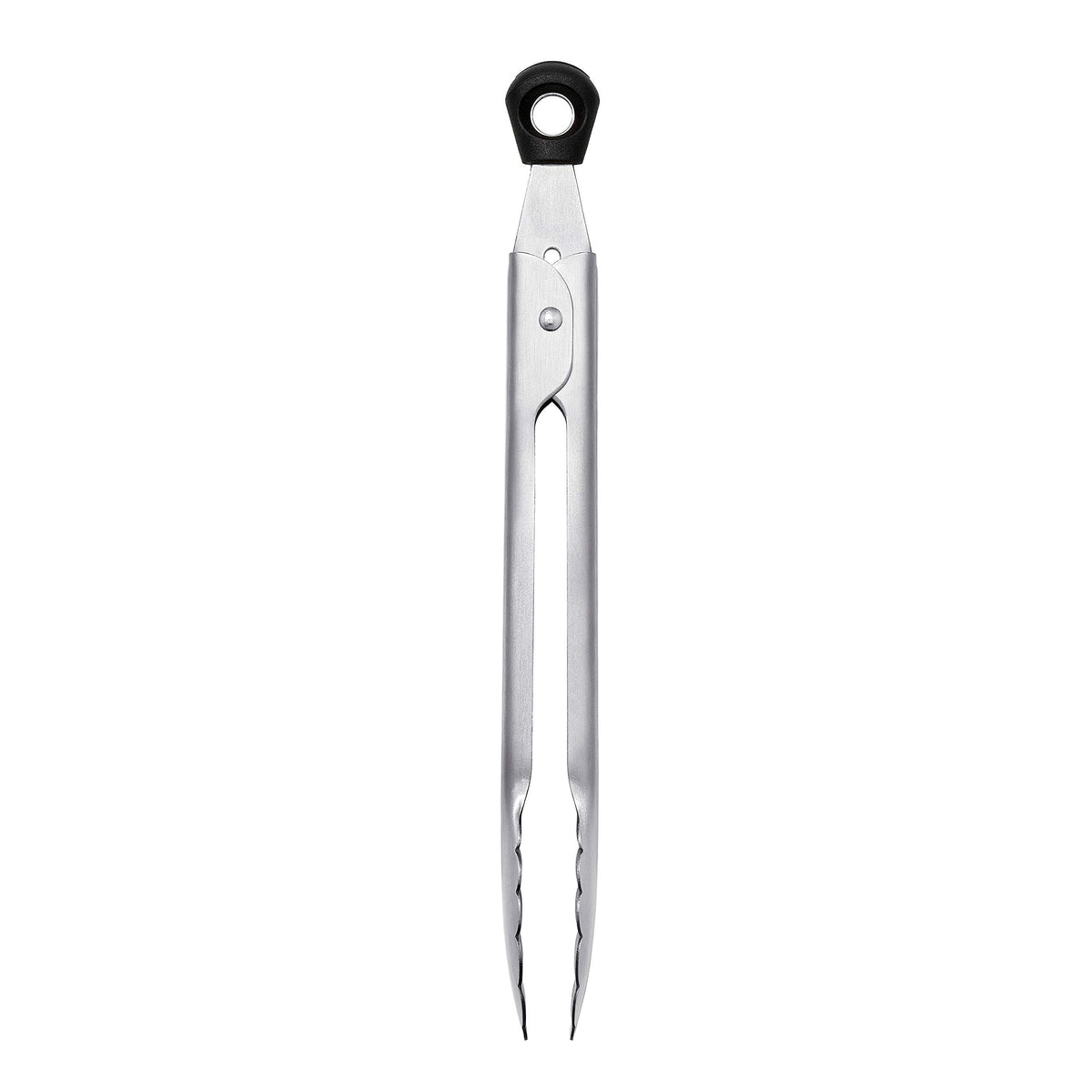 OXO Good Grips 7-Inch Mini Tongs showcased on a buffet display.