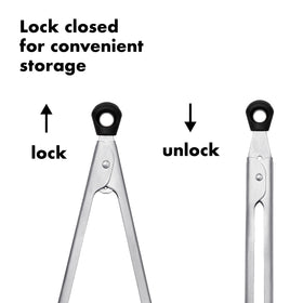 OXO Good Grips mini tongs ideal for removing food from jars.