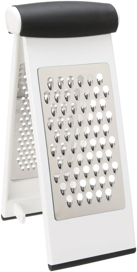 OXO Good Grips Multi Grater used upright over a bowl for controlled grating