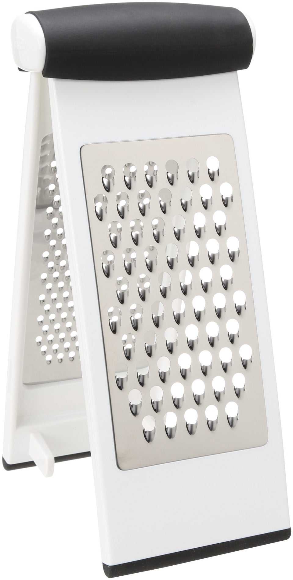 OXO Good Grips Multi Grater used upright over a bowl for controlled grating