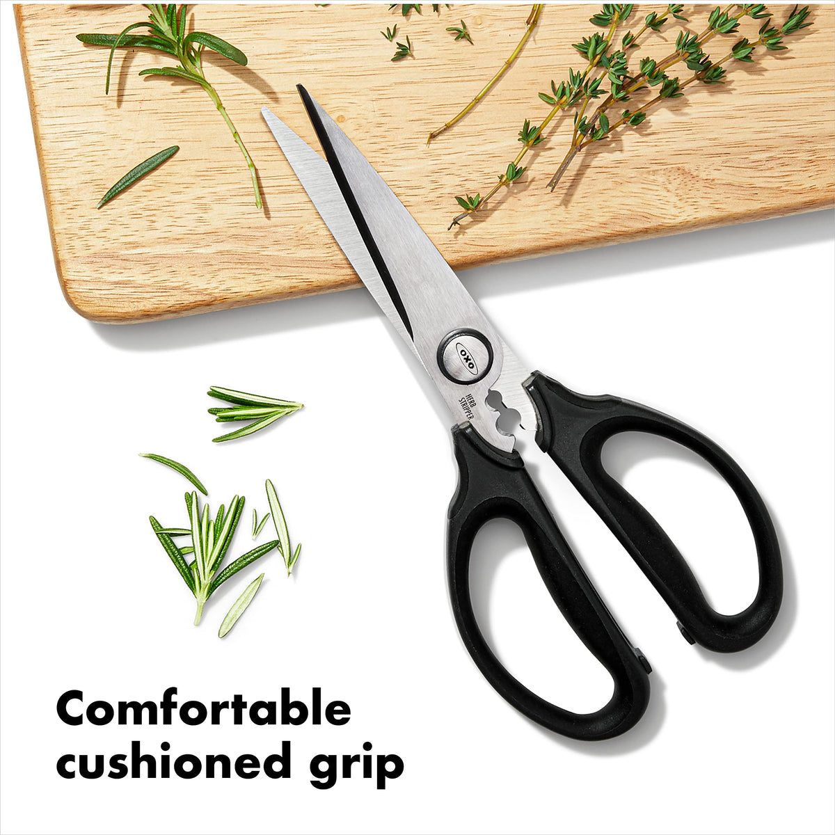 OXO Good Grips scissors pull-apart blades for thorough cleaning