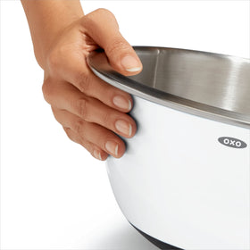 OXO Good Grips bowls nest together for compact storage when not in use.