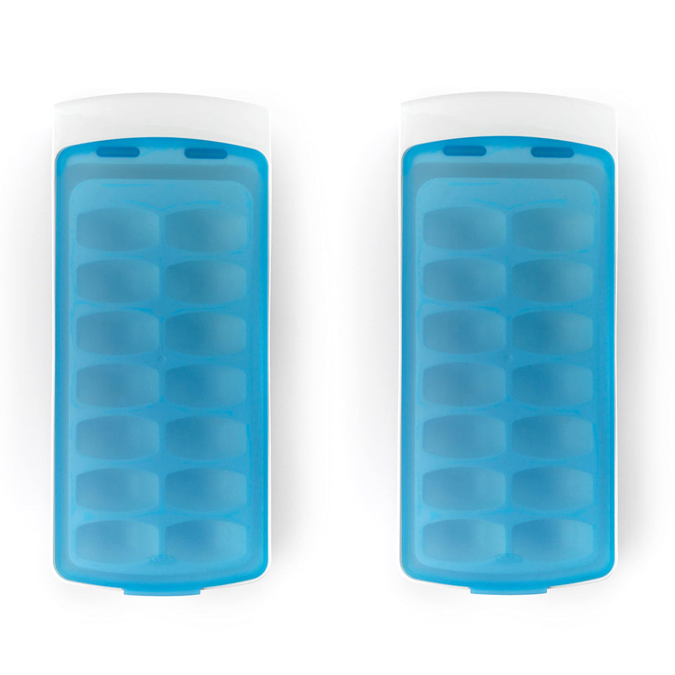 OXO Good Grips no-spill ice tray with silicone lid for spill-free filling