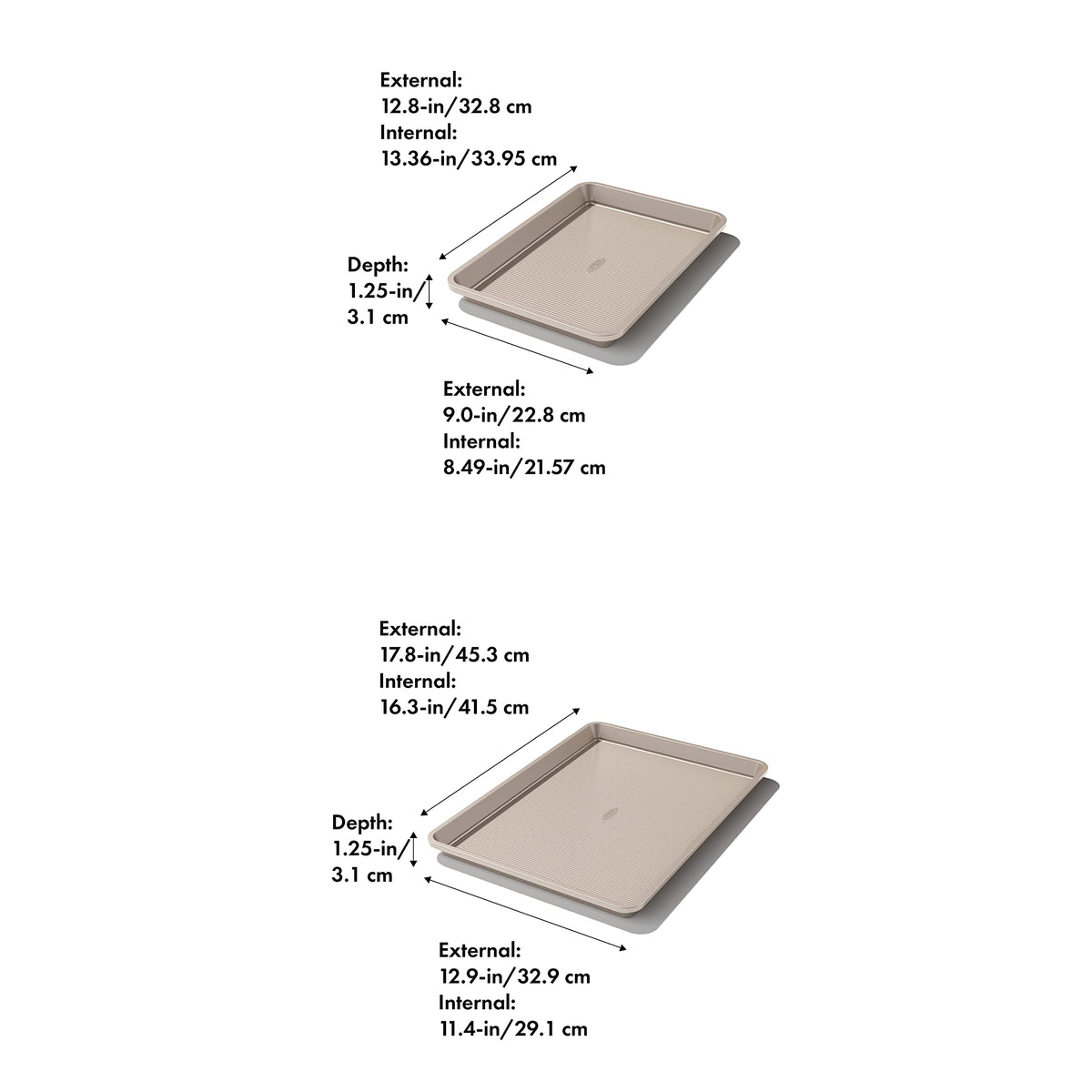 Close-up of OXO Pro coating reveals ceramic reinforcement for lasting nonstick
