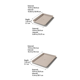 Close-up of OXO Pro coating reveals ceramic reinforcement for lasting nonstick