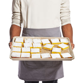Durability and resistance to scratches and stains on the OXO Good Grips pan.