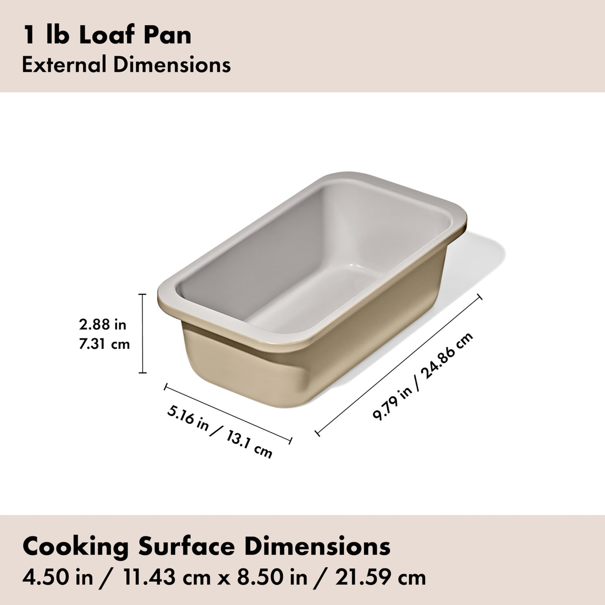 OXO Good Grips loaf pan heavy-gauge steel construction for steady heat
