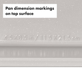 OXO Good Grips loaf pan square-rolled edge adds structure during bake