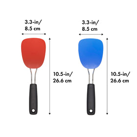 OXO Good Grips Nylon Flexible Turner soft handle for comfortable grip.