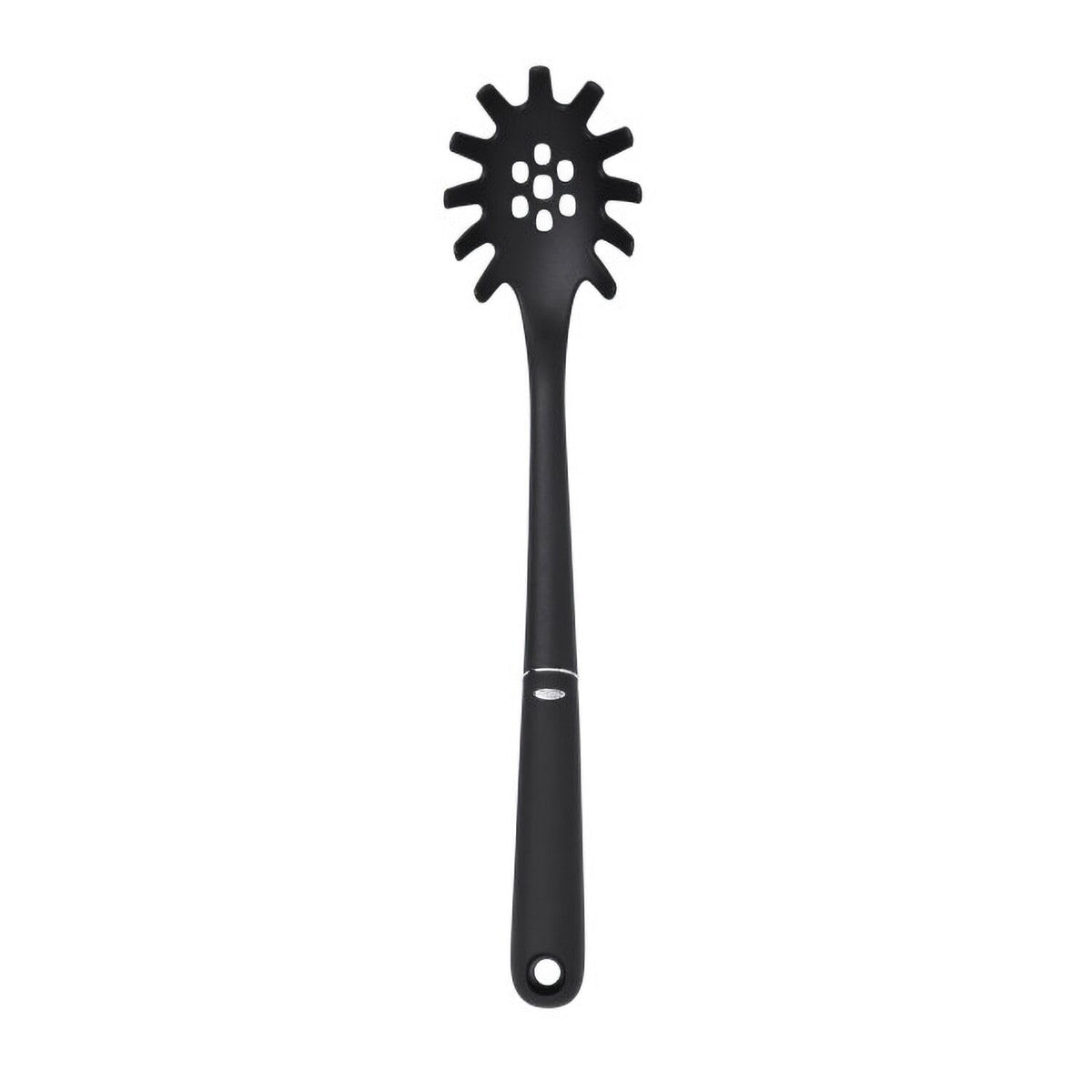 OXO Good Grips nylon spaghetti server with ergonomic handle for a secure, comfortable grip.