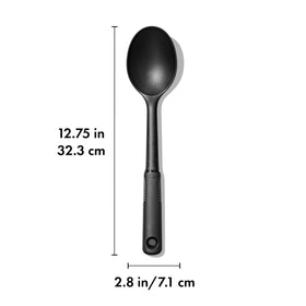 OXO Good Grips Nylon Spoon is dishwasher safe for quick cleanup.