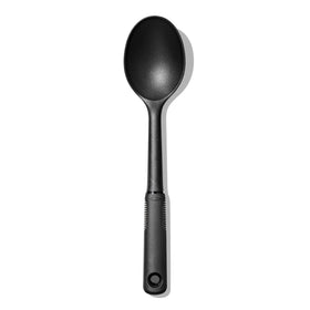 OXO Good Grips Nylon Spoon seen from the front with a comfortable non-slip handle.