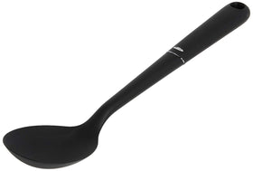 OXO Good Grips Nylon Spoon demonstrates heat resistance for versatile cooking tasks.