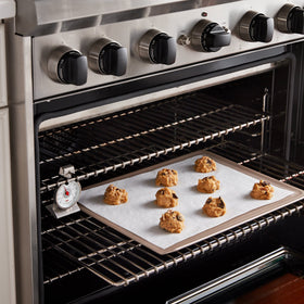 OXO Good Grips Oven Thermometer with large numbers for quick readings.