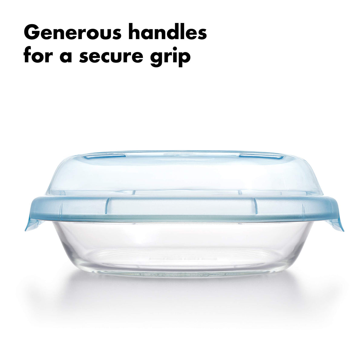 OXO Good Grips glass pie plate suited for pies, quiches, and crumbles.