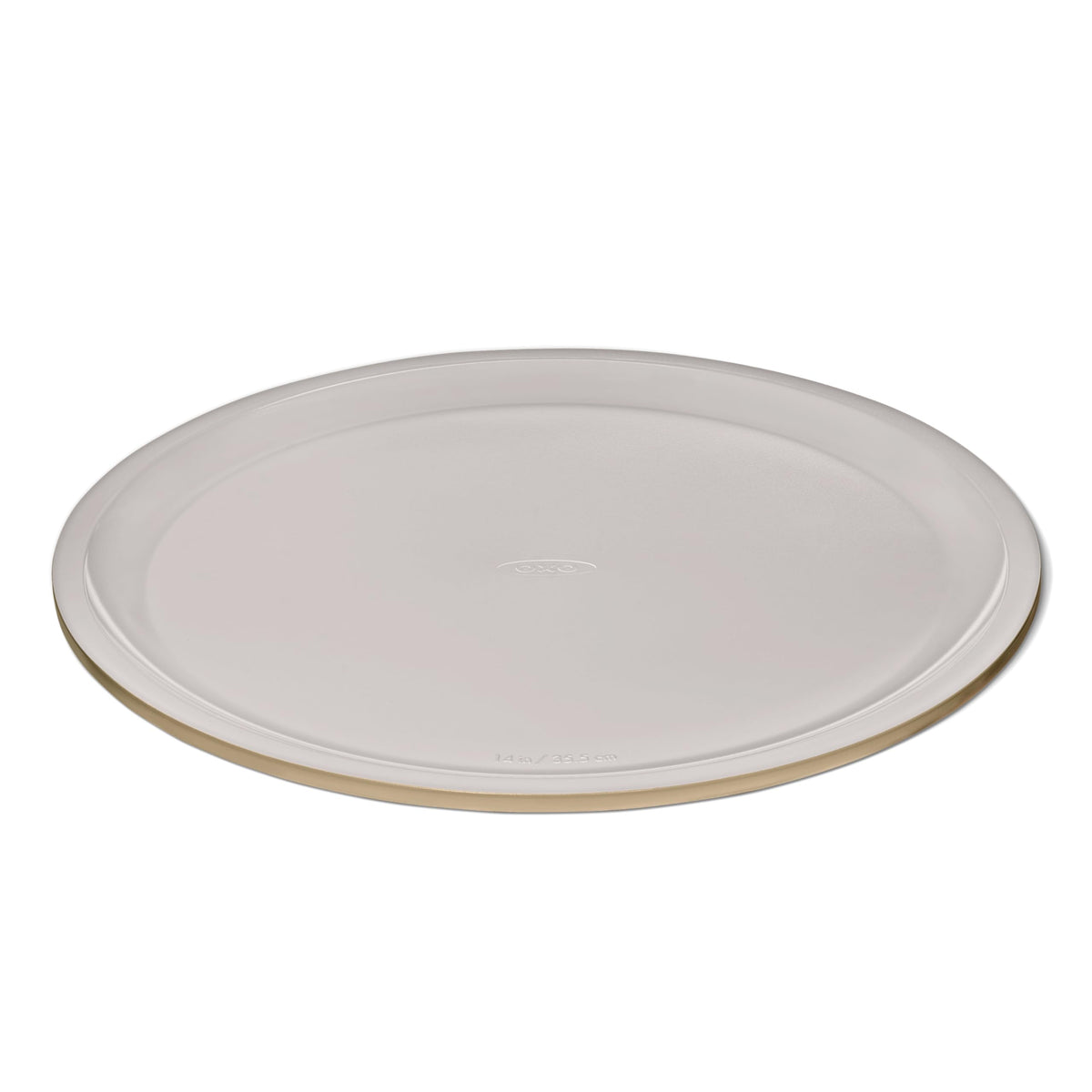 OXO Good Grips pizza pan with ceramic coating for easy release and cleanup