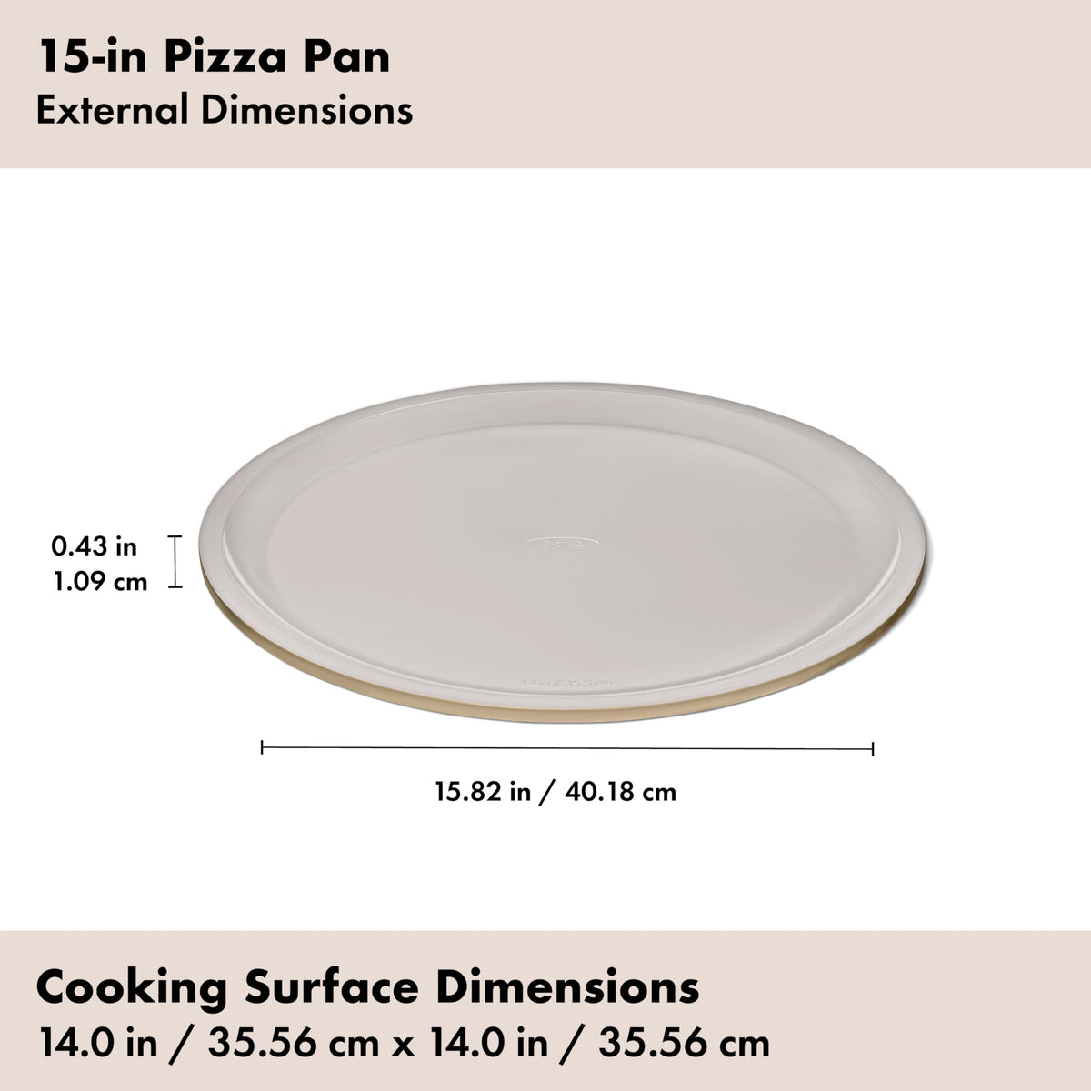OXO Good Grips pizza pan nonstick performance for reliable release