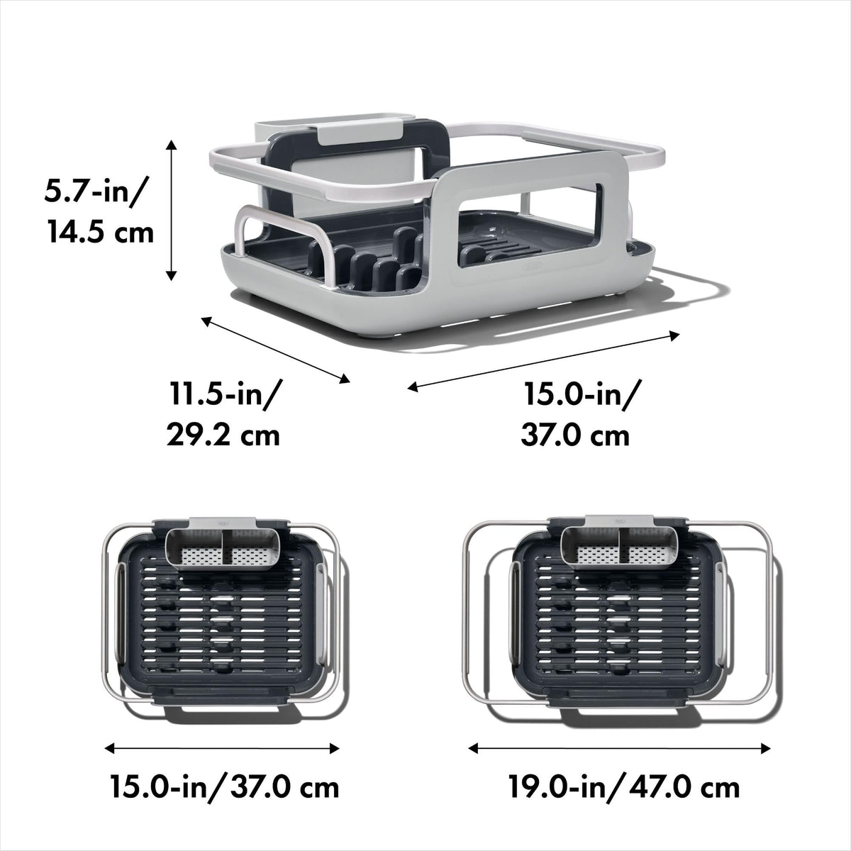 OXO Good Grips plate holders keep dishes upright for faster air-drying