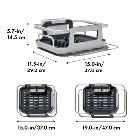 OXO Good Grips plate holders keep dishes upright for faster air-drying