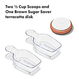 OXO Good Grips POP 1-qt container stores small ingredients with easy access.