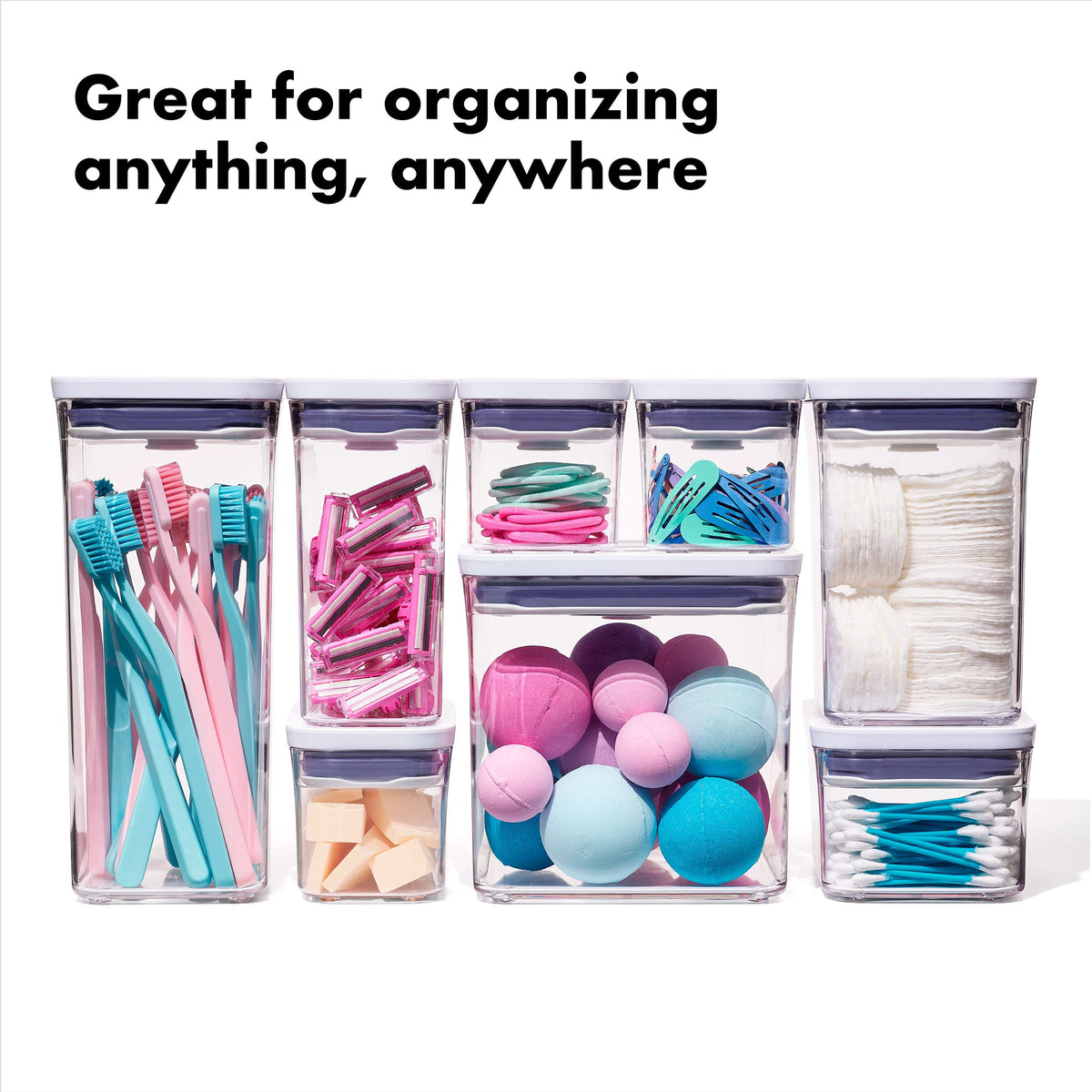 OXO Good Grips POP BPA-free construction offers safe, reusable storage.