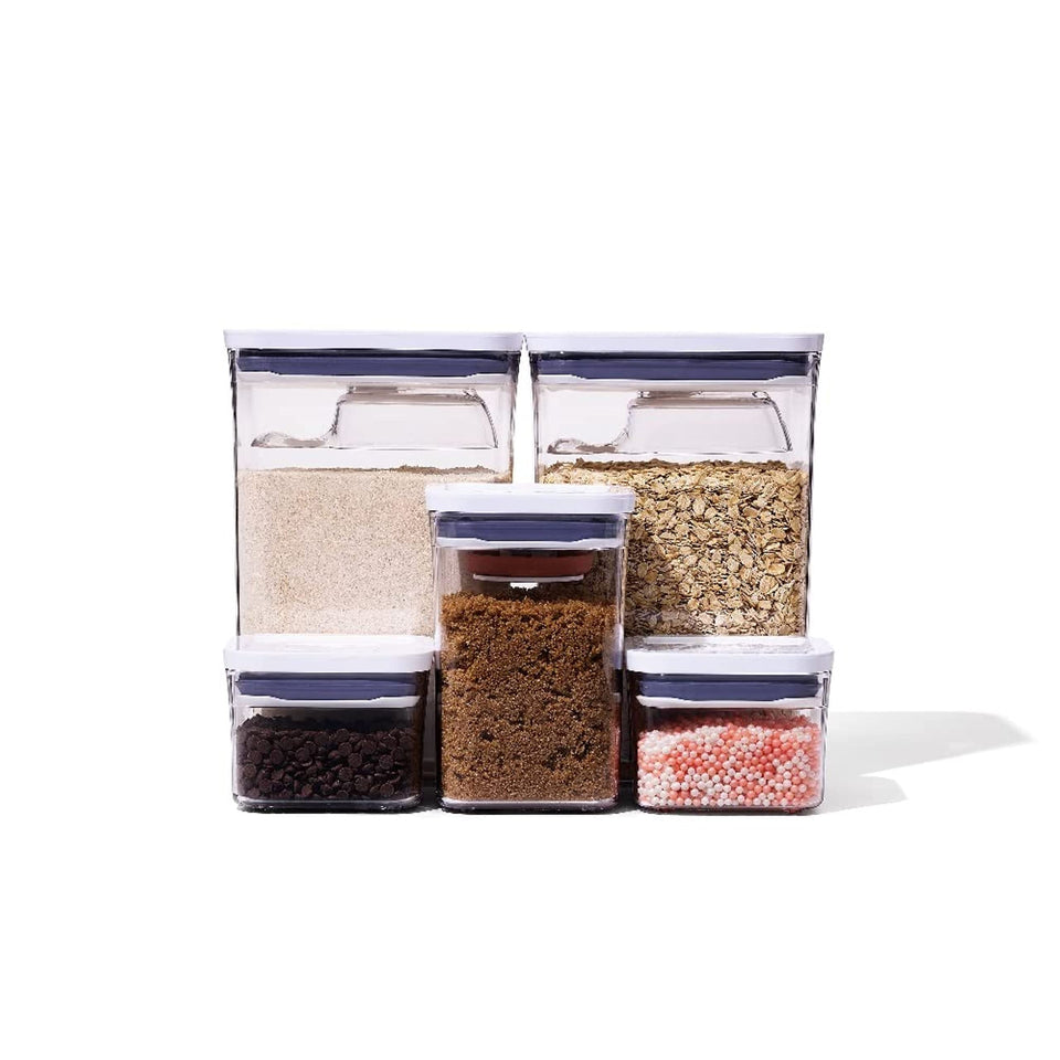 OXO Good Grips POP 0.4 qt container demonstrating airtight storage for small ingredients.