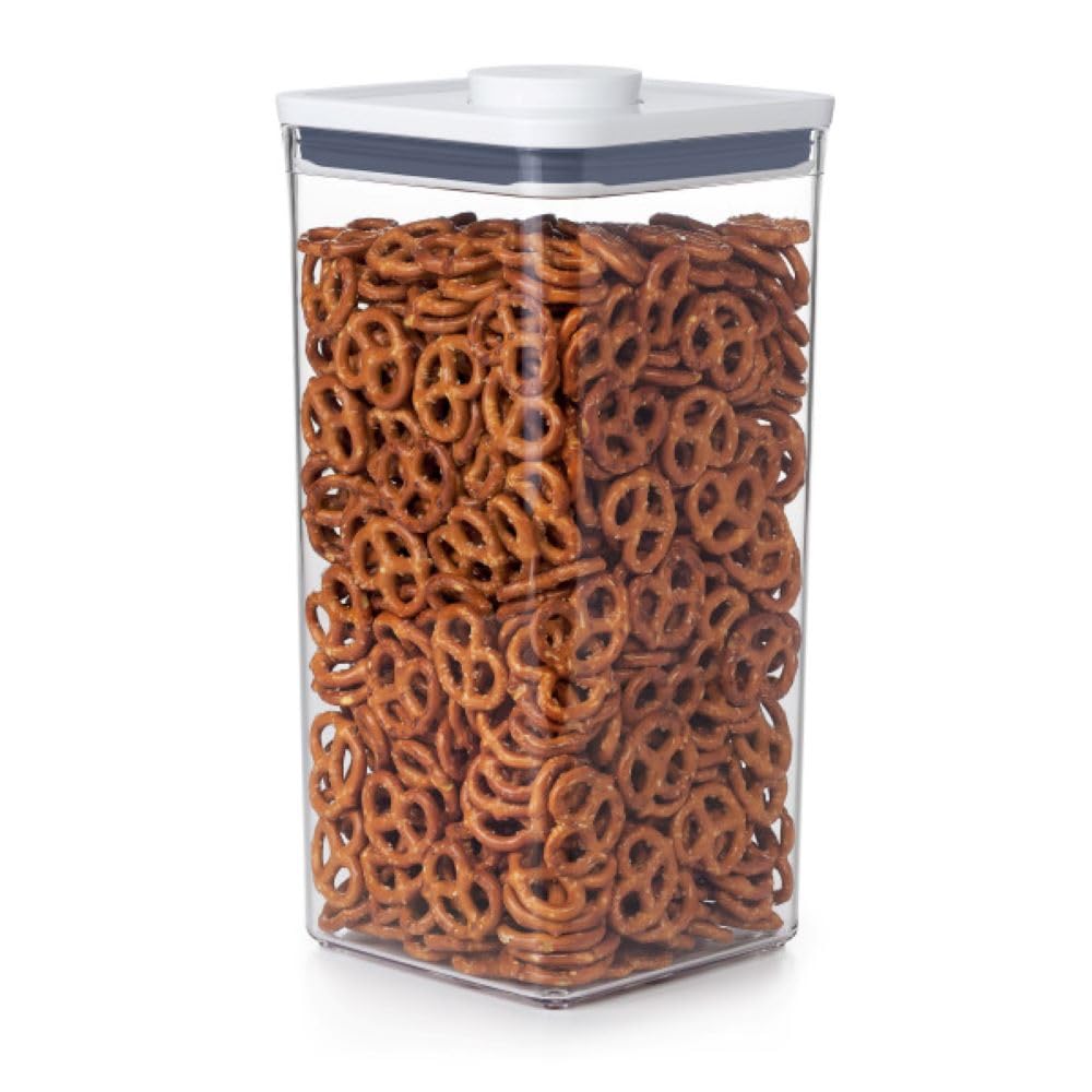 OXO Good Grips POP container, big square tall 6qt, airtight seal preserves dry foods.