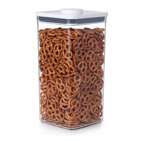 OXO Good Grips POP container, big square tall 6qt, airtight seal preserves dry foods.