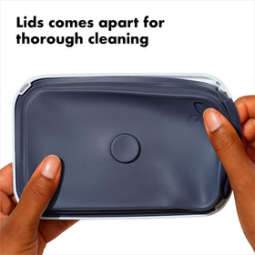 Dishwasher-safe OXO POP container for easy cleaning
