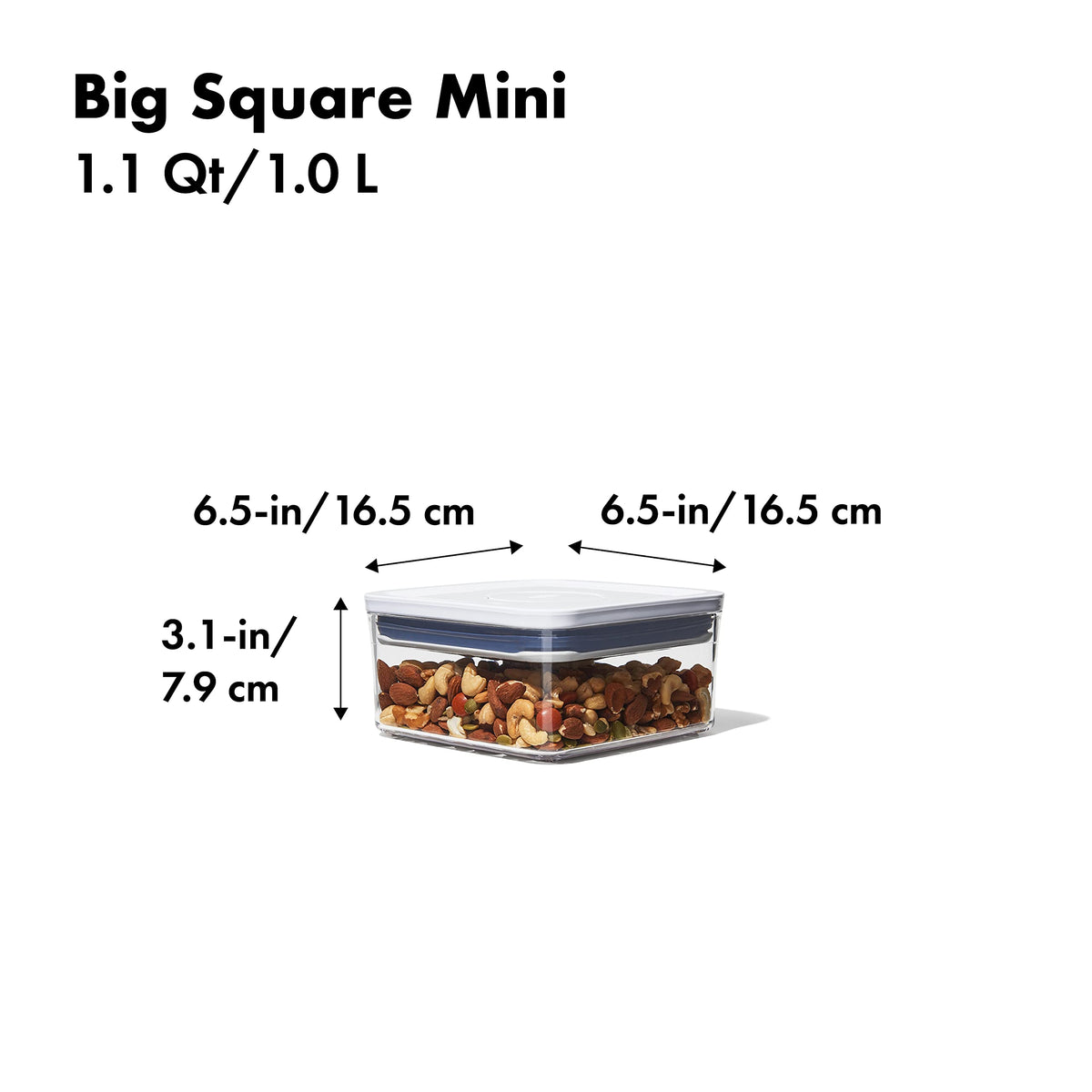 OXO Good Grips POP container features fill line for precise storage of dry goods