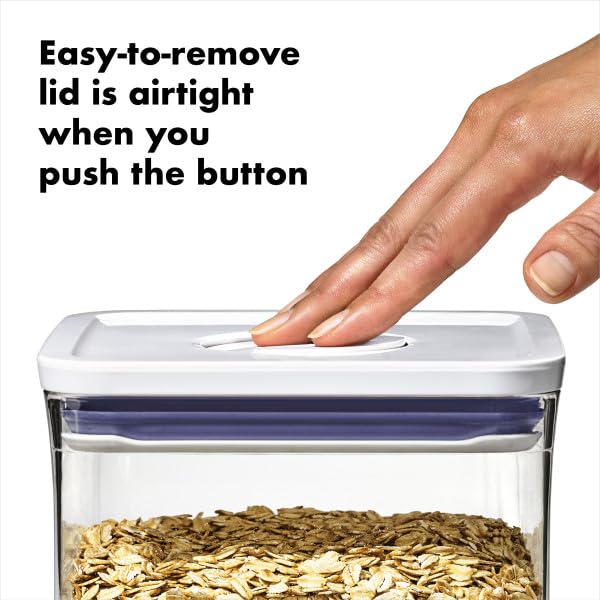 Stackable POP containers maximize cupboard organization without crowding shelves.