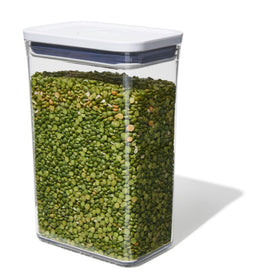 OXO Good Grips POP rectangle 2.7 qt container for compact pantry storage.