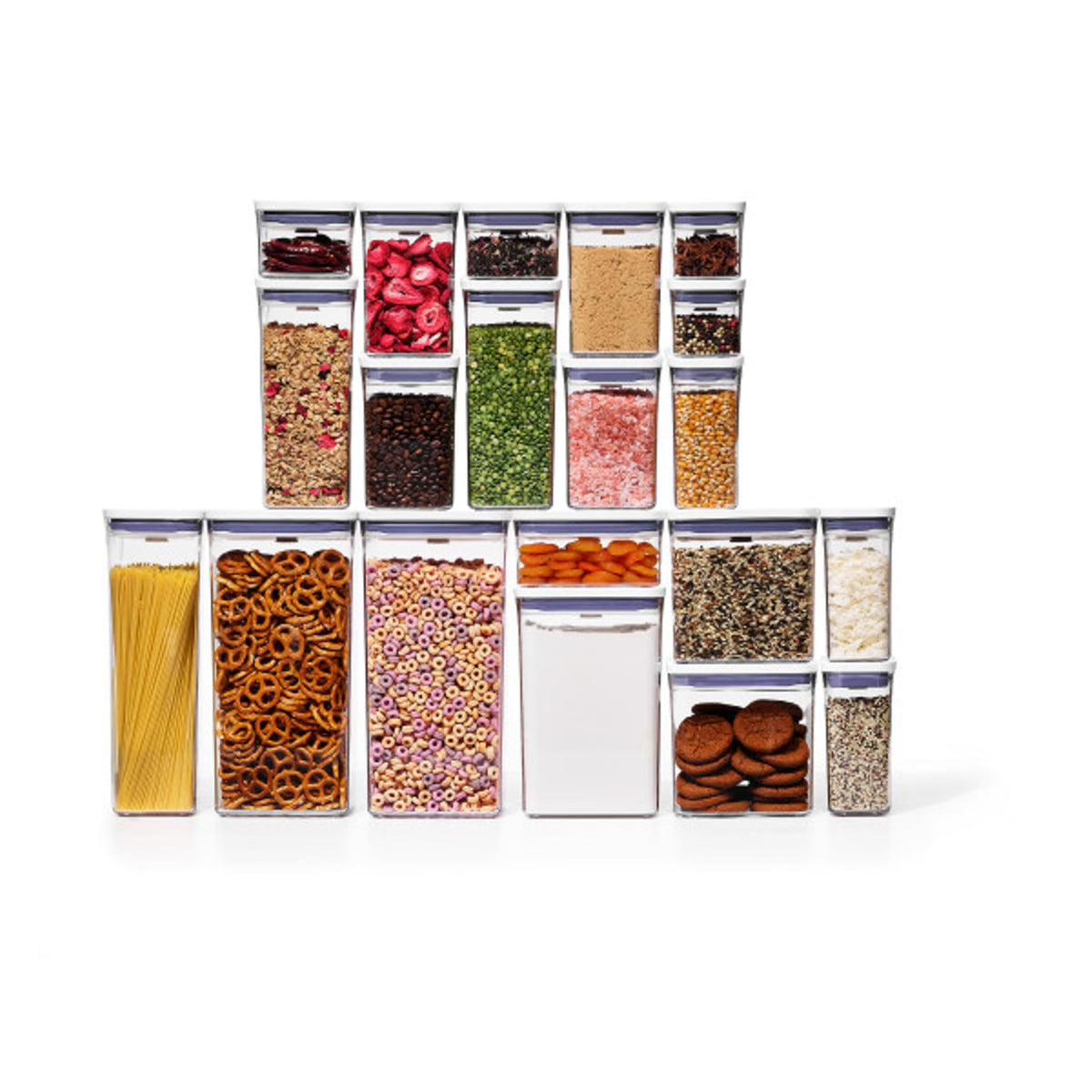 OXO Good Grips POP set pantry collection keeps dry foods neatly stored