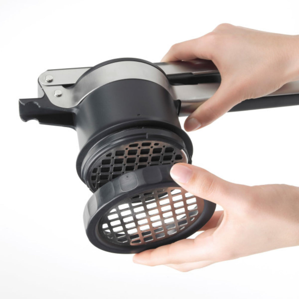 OXO Good Grips 3-in-1 potato ricer medium setting for spaetzle and blends