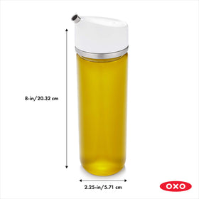OXO Good Grips precision pour dispenser highlights stainless steel accents for table-ready style