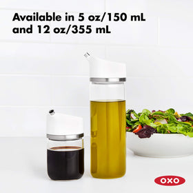 OXO Good Grips 12 oz capacity keeps liquids within reach on the counter