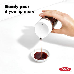 OXO Good Grips Precision Pour Dispenser with stainless steel accents for a polished look