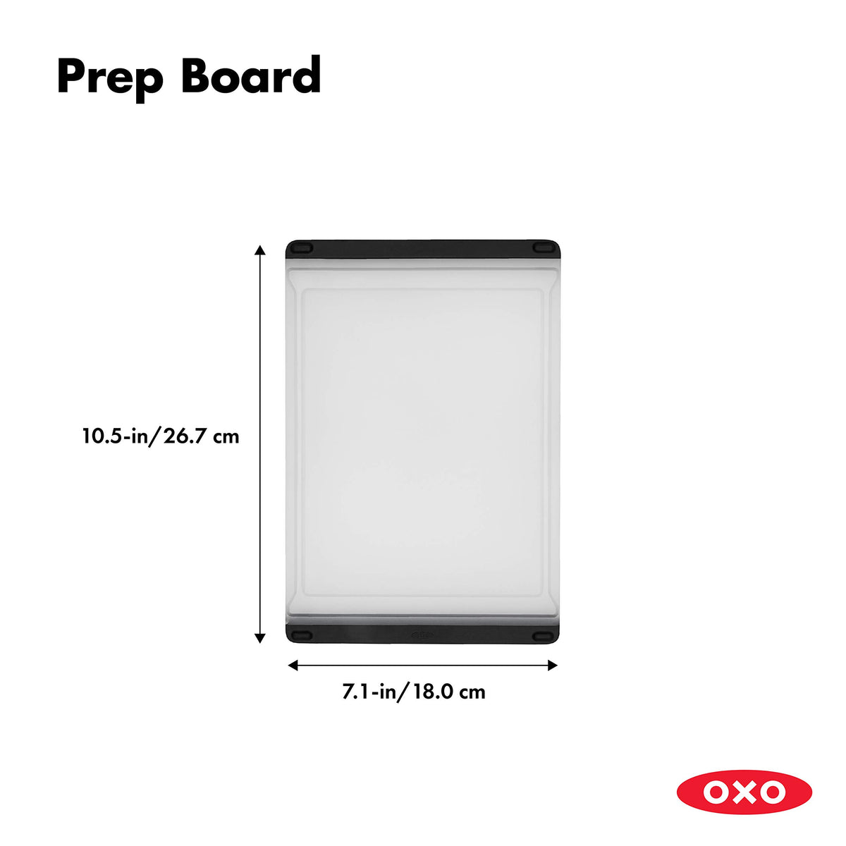 OXO Good Grips Prep Board double sided design separates meat and produce