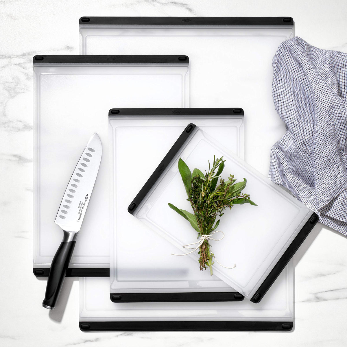 OXO Good Grips Prep Board knife friendly surface protects blades