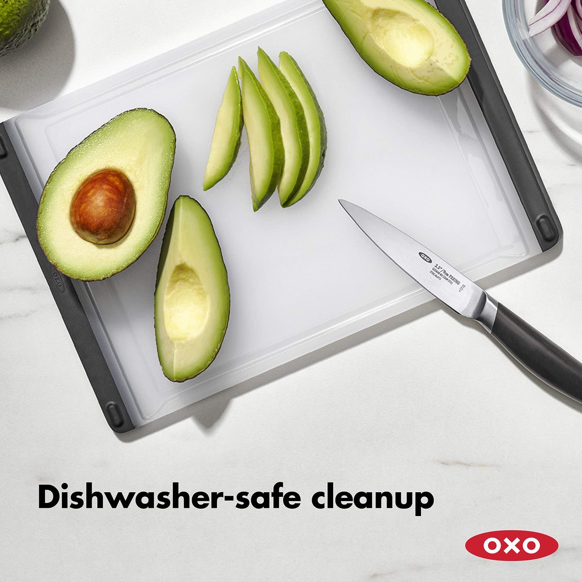 OXO Good Grips Prep Board non porous surface resists odors