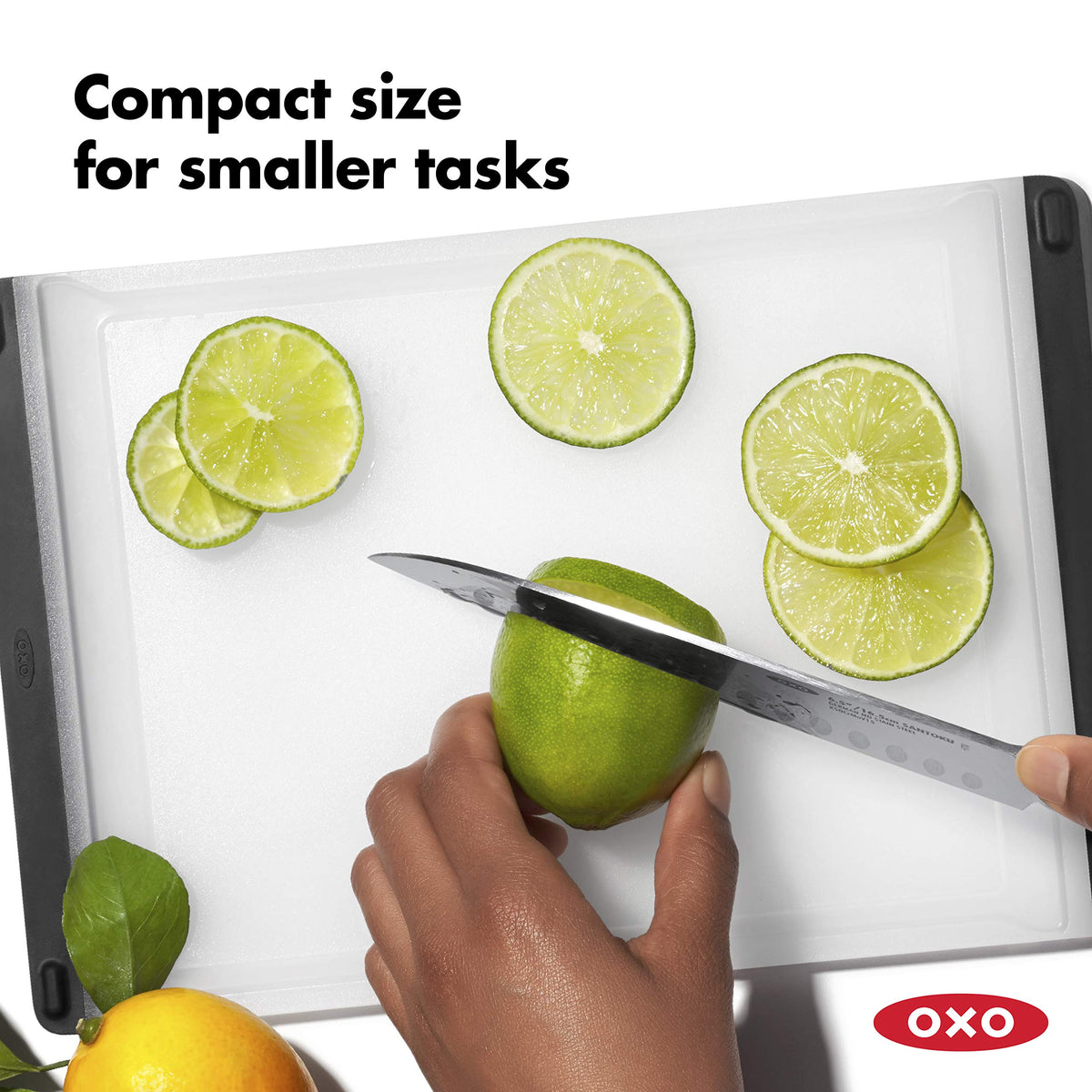 OXO Good Grips Prep Board soft tapered edges for comfortable lifting