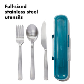 OXO Good Grips Prep & Go full stainless steel set, durable for daily use.