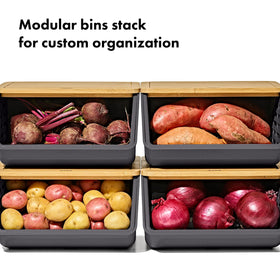 OXO Produce Saver inner basket promotes airflow to reduce moisture buildup