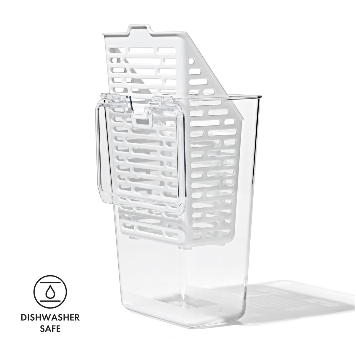 OXO Good Grips Produce Saver BPA-free, dishwasher-safe design for simple storage.