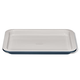 OXO Good Grips quarter sheet pan storm blue top view for even browning and easy release