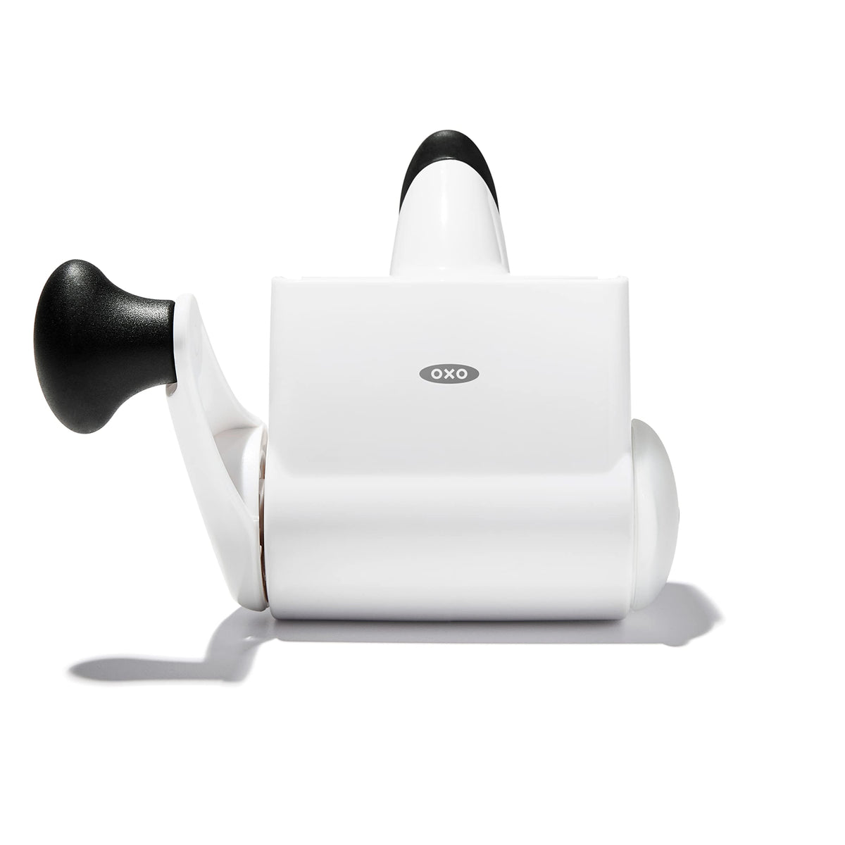 OXO Good Grips Rotary Grater cap collects cheese for easy serving