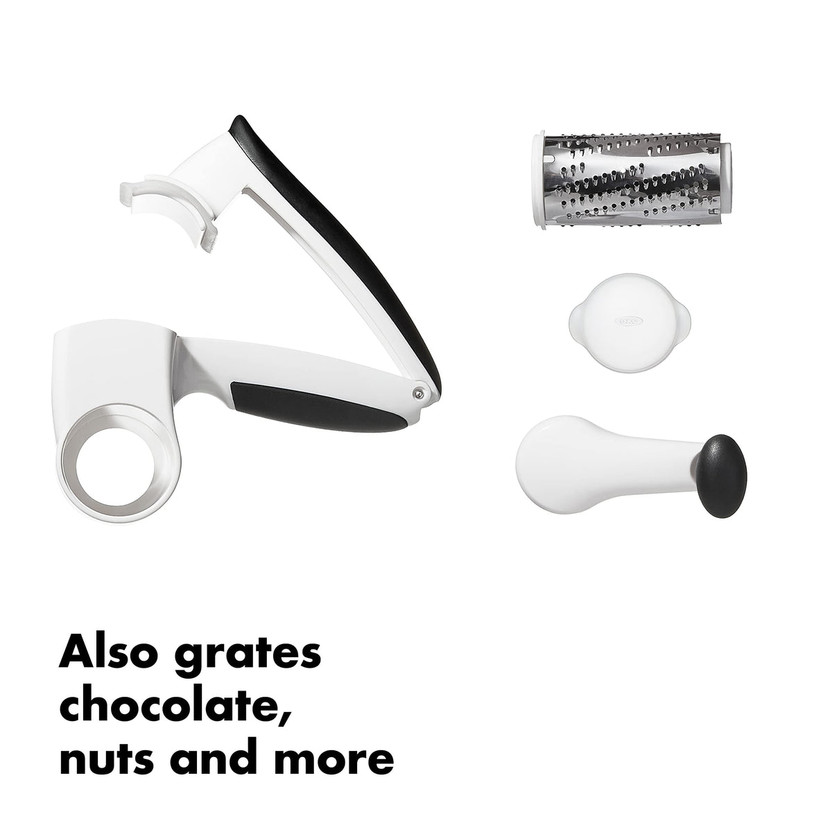 OXO Good Grips Rotary Grater soft non-slip handle for comfortable use