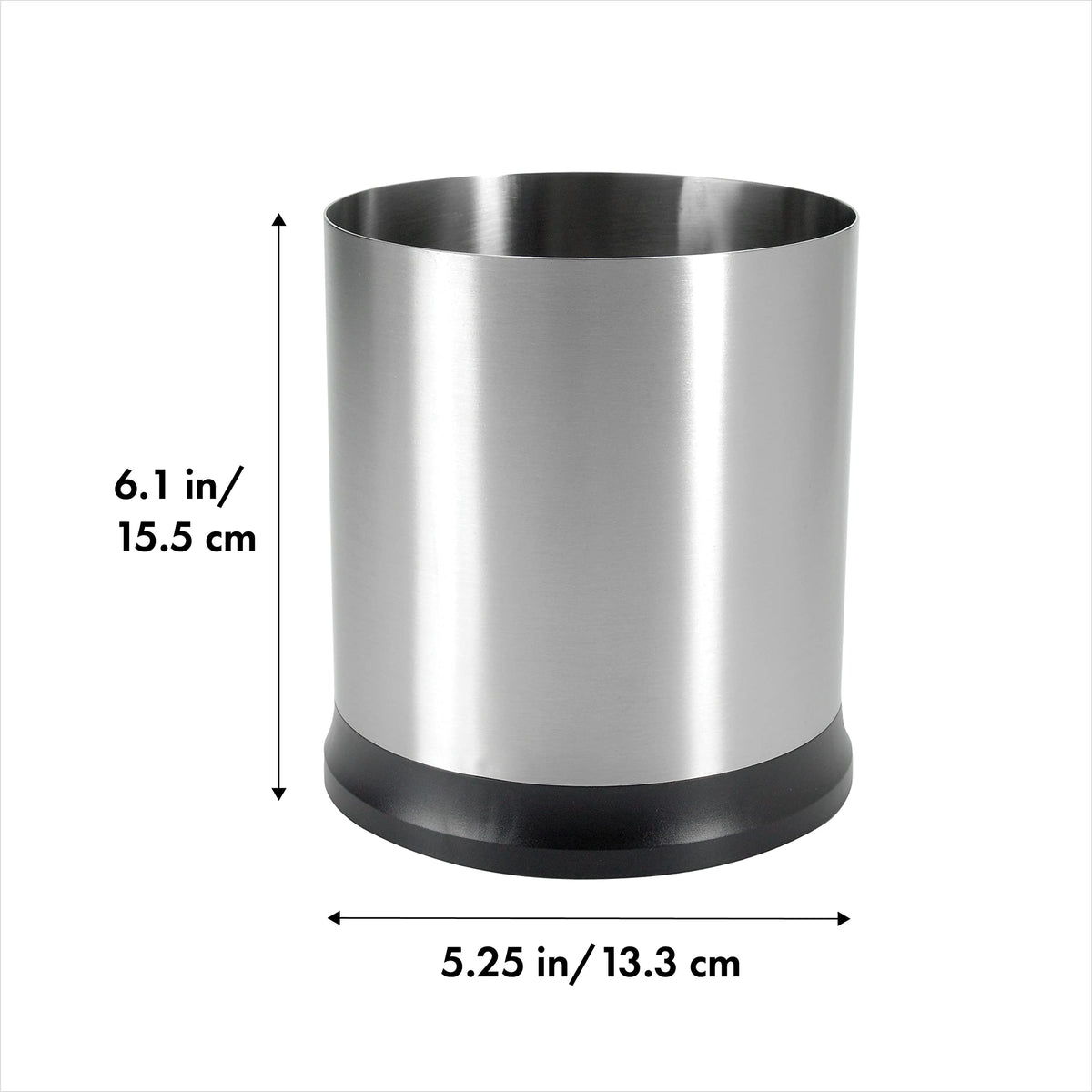 OXO Good Grips rotating utensil holder keeps utensils upright with contoured bottom.